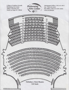 Horn Theatre Seating Chart